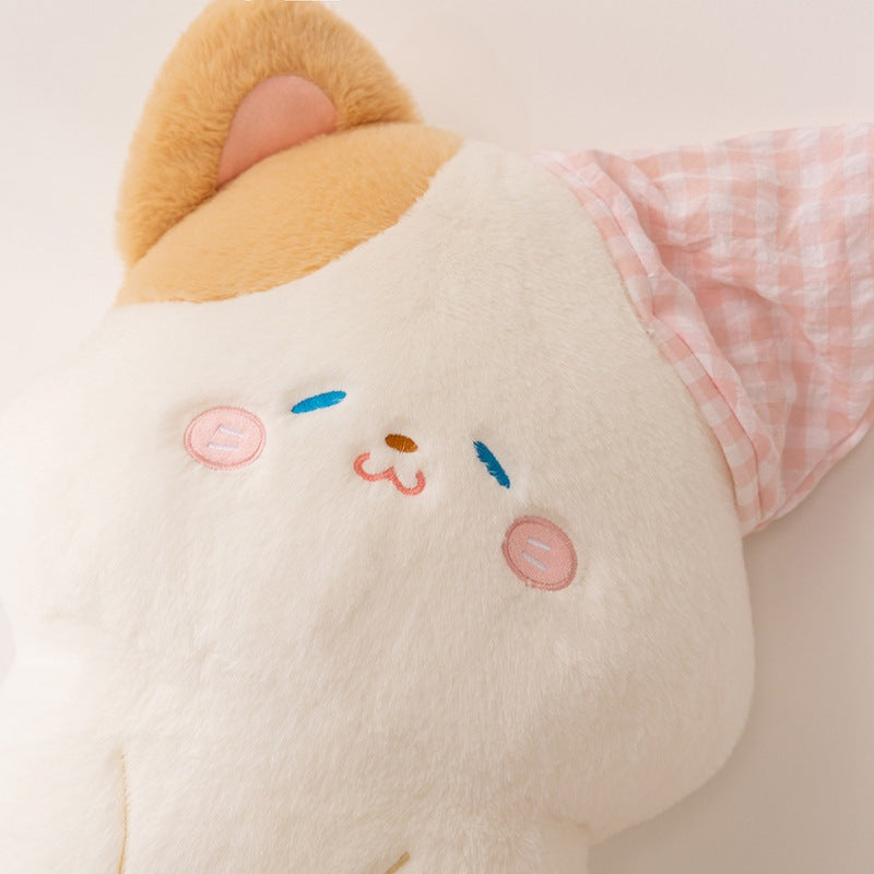 Plush neck roll with kitten motif Stornfield