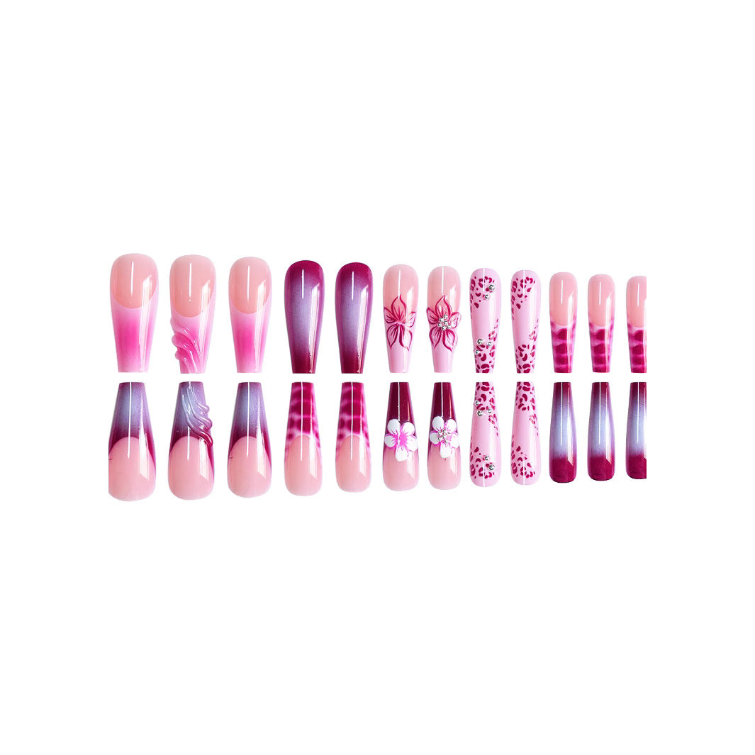 Floral Decorative Press-On Nail Art Stornfield
