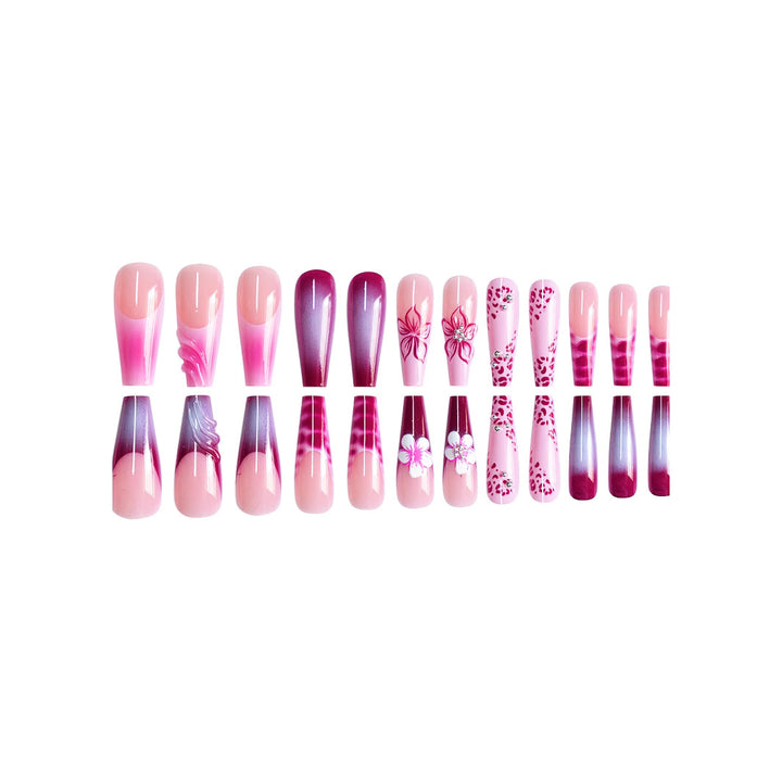Floral Decorative Press-On Nail Art Stornfield