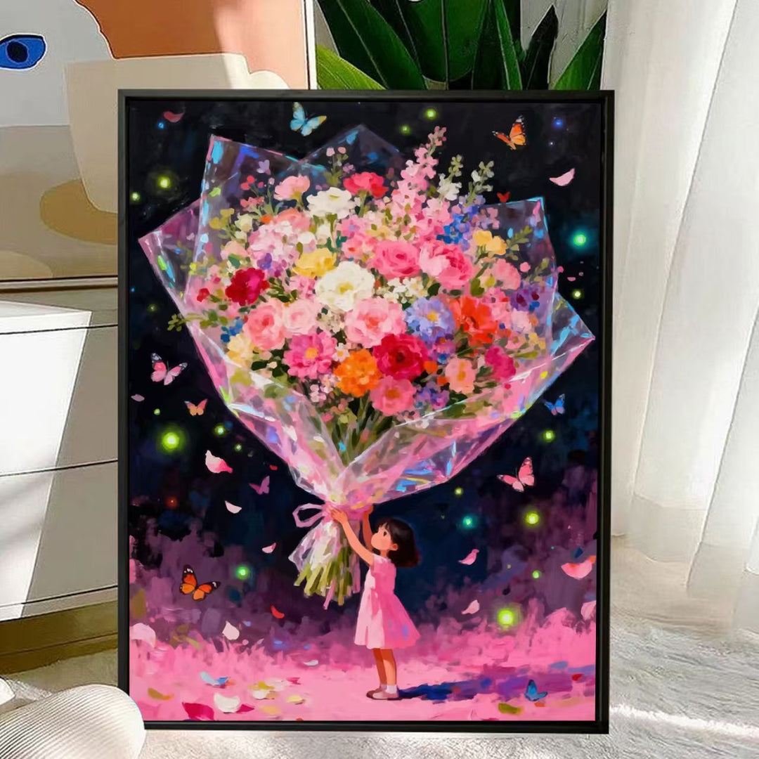 Charming Floral Bouquet Canvas Art Stornfield