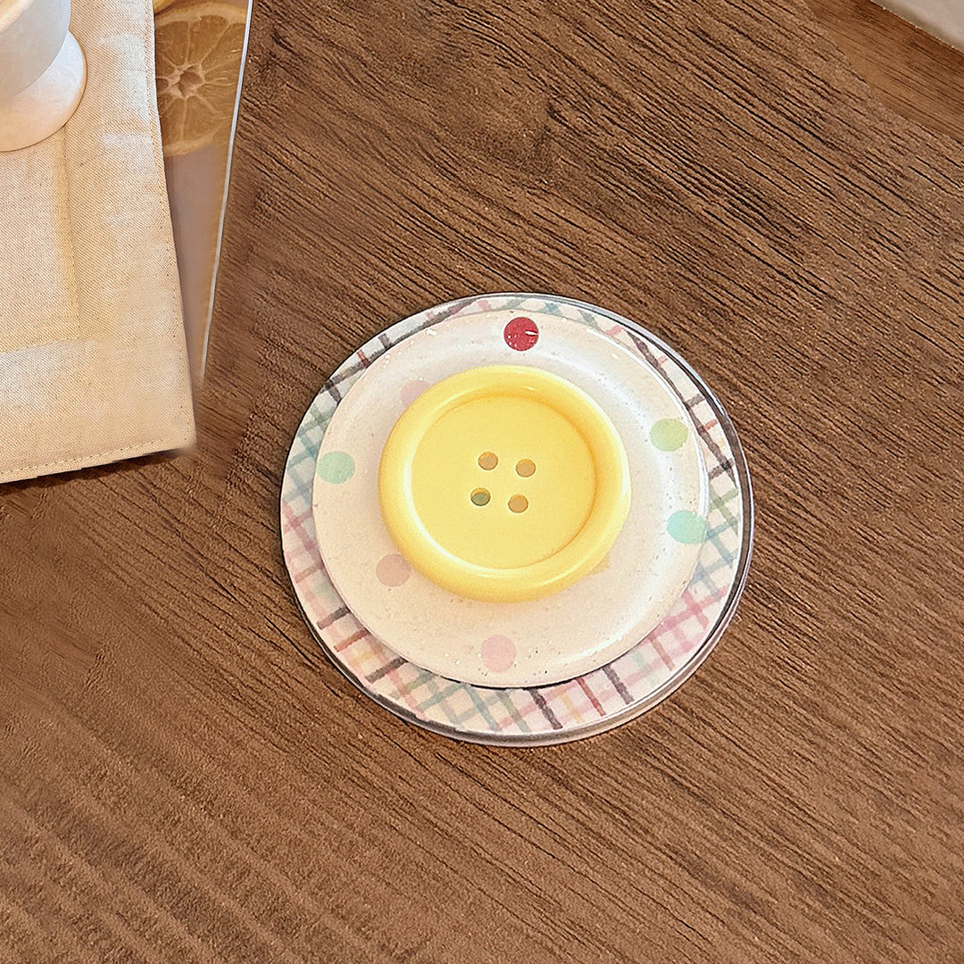 Decorative coaster in button design Stornfield