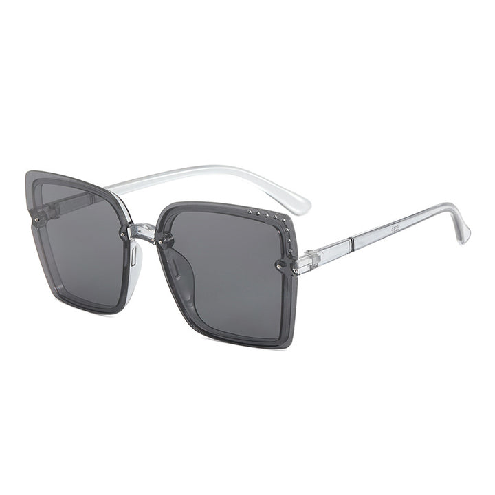 Ladies Square Sunglasses with Sparkling Frame Accents Stornfield