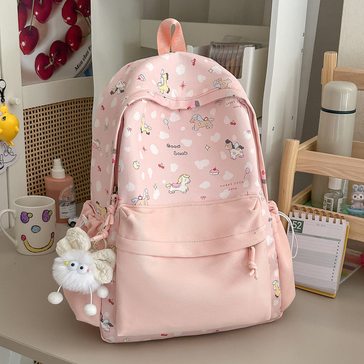 Cute Character Print Backpack Stornfield 1791205506
