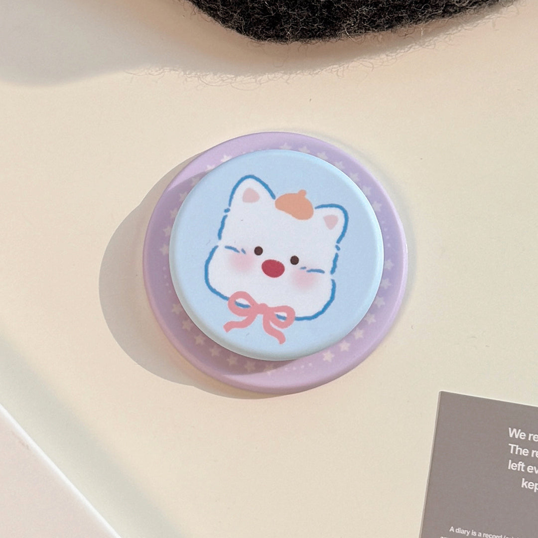 Decorative smartphone finger holder in dog design Stornfield