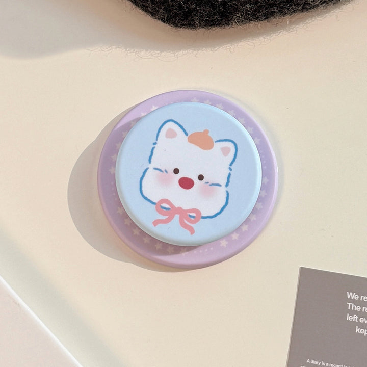 Decorative smartphone finger holder in dog design Stornfield