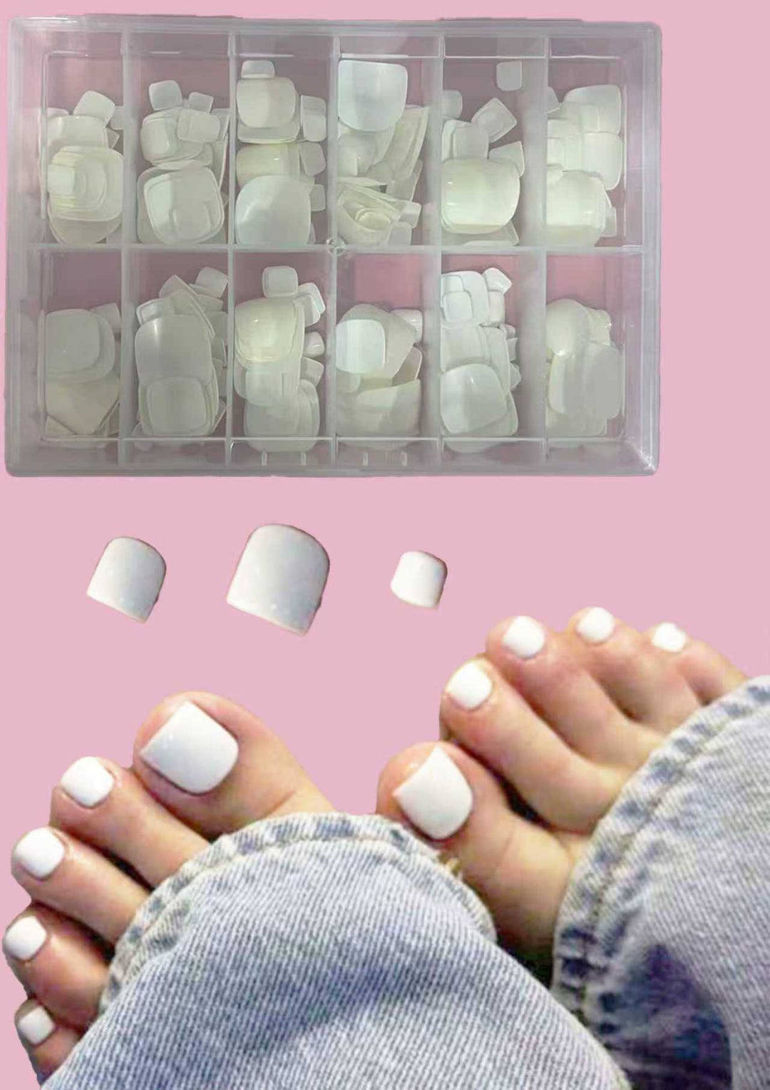 Deluxe Press-On Pedicure Kit Stornfield