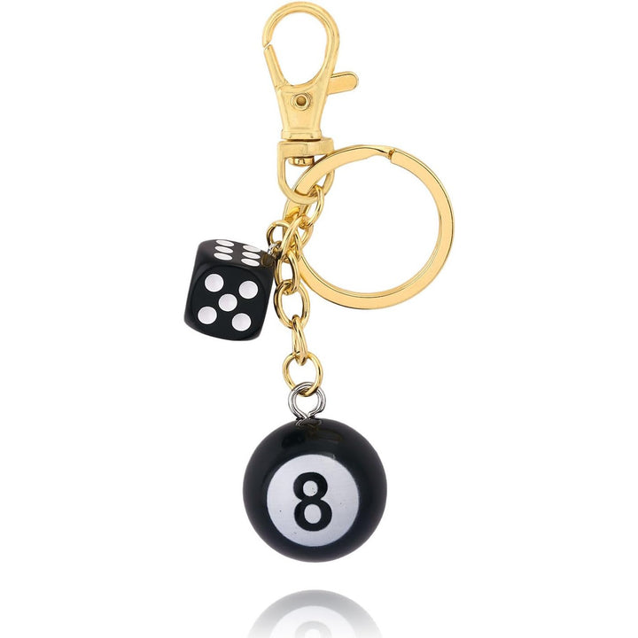 Keychain with Colorful Dice Stornfield