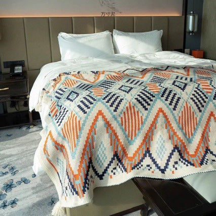 Cozy Decorative Knit Throw Blanket