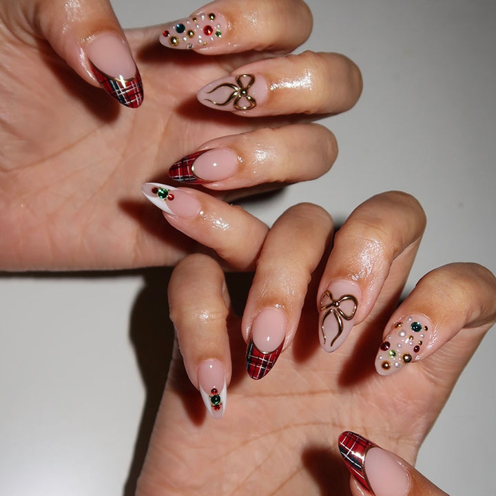 Exclusive artificial nails with festive design Stornfield