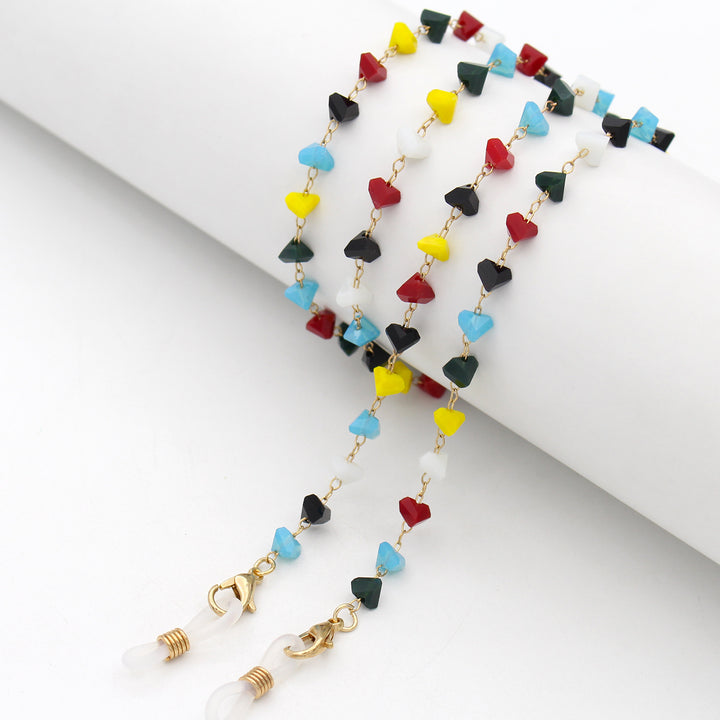 Heart Shaped Beaded Eyewear Chain Stornfield