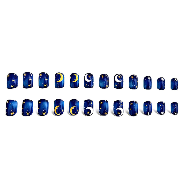 Artistic Celestial Nail Art Enhancements Stornfield