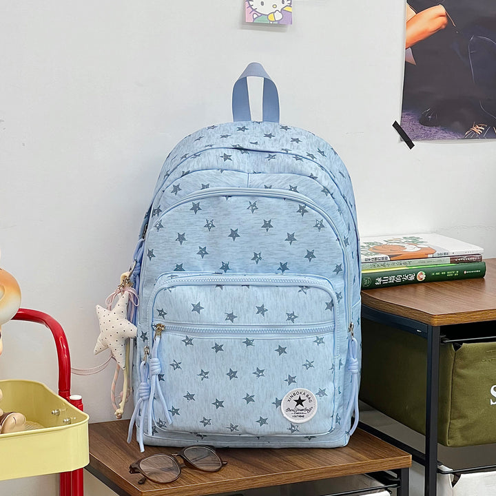 Star-Embellished Casual Backpack Stornfield