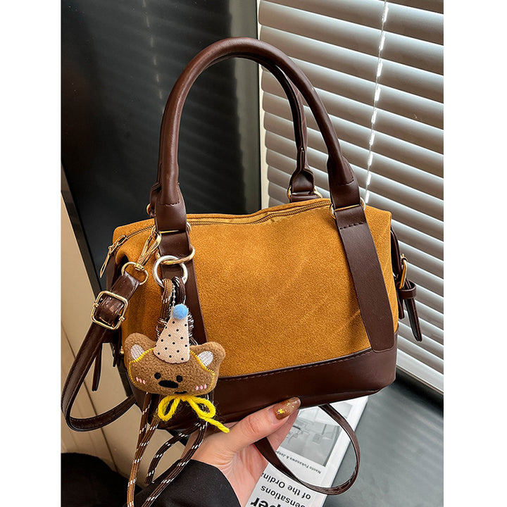Handcrafted Suede Satchel Bag