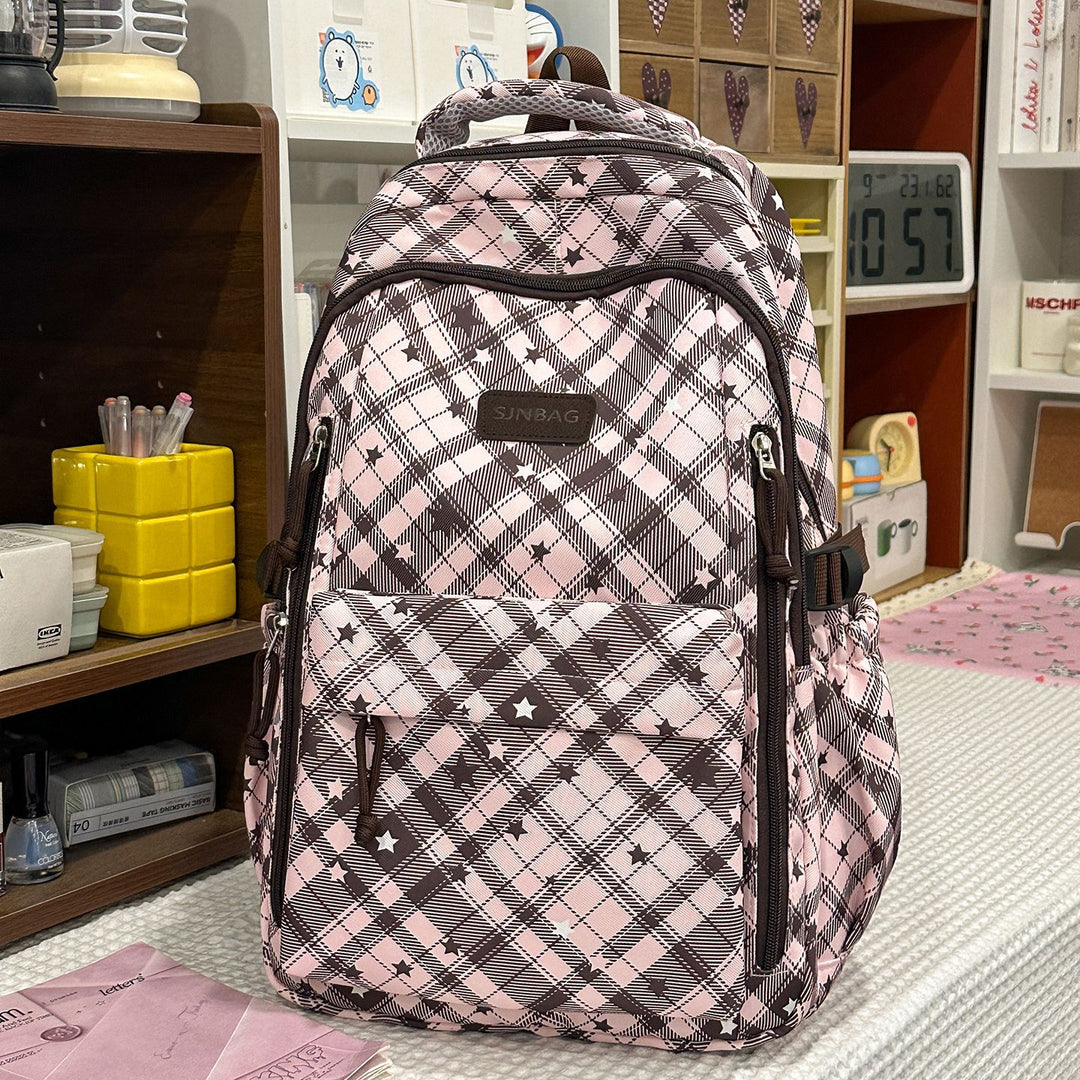 Plaid Patterned Backpack Stornfield