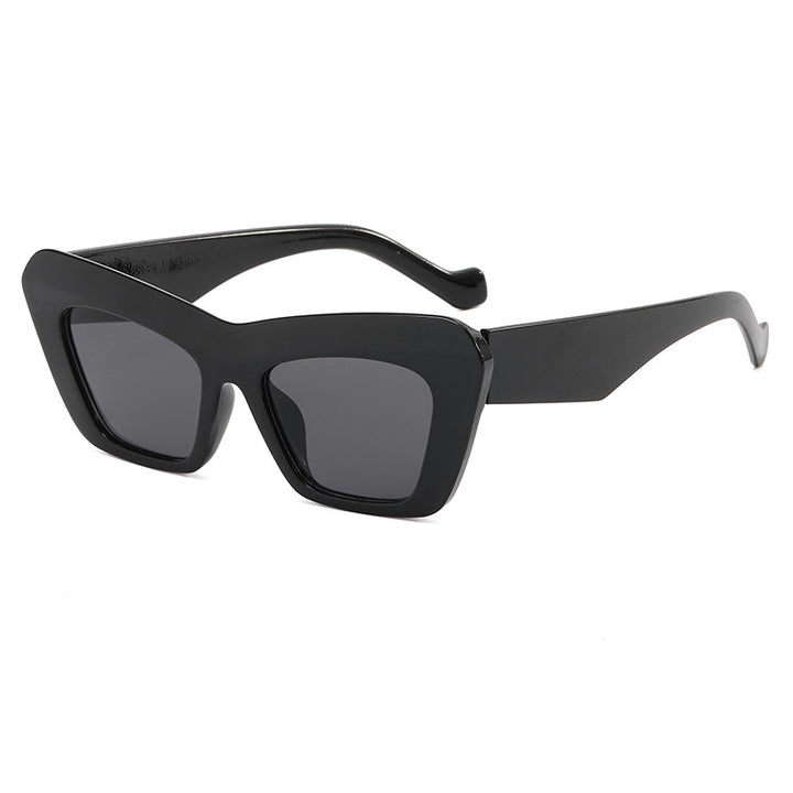 Women's fashionable oversized sunglasses with angular frame Stornfield