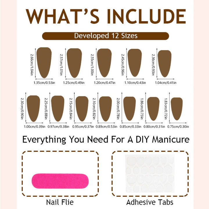 Artificial Nail Set with Elegant Leopard Design Stornfield