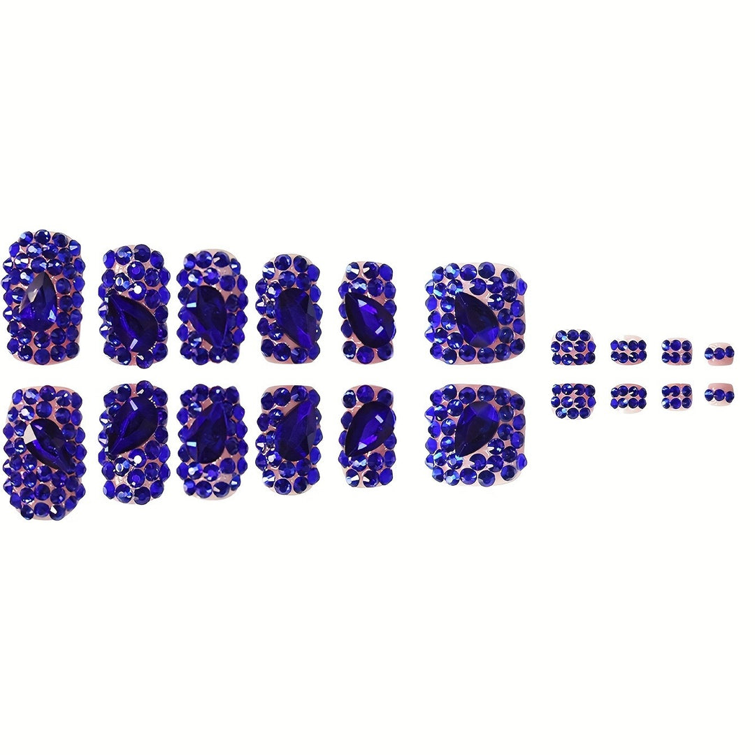 Glamorous Crystal-Embellished Nail Art Set Stornfield