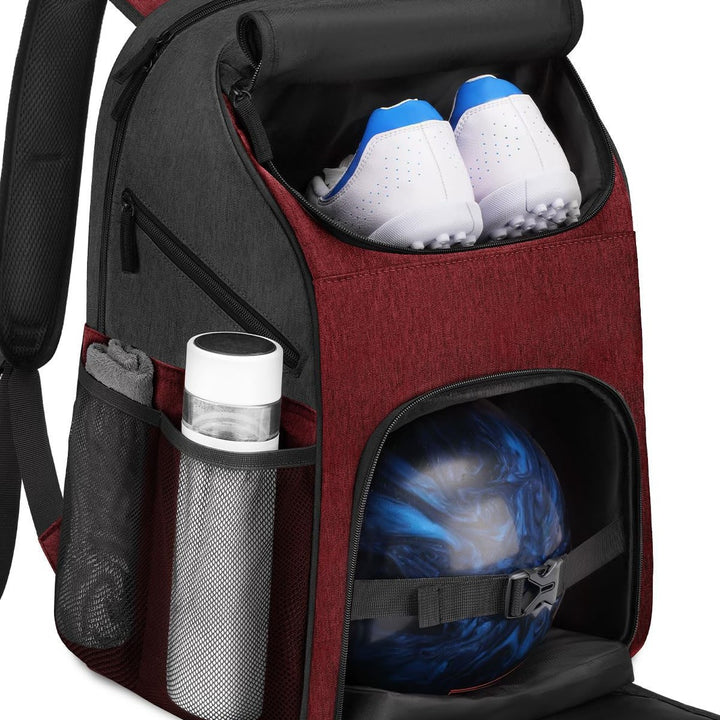 Unisex Sporty Backpack with special compartments for shoes and bowling ball Stornfield