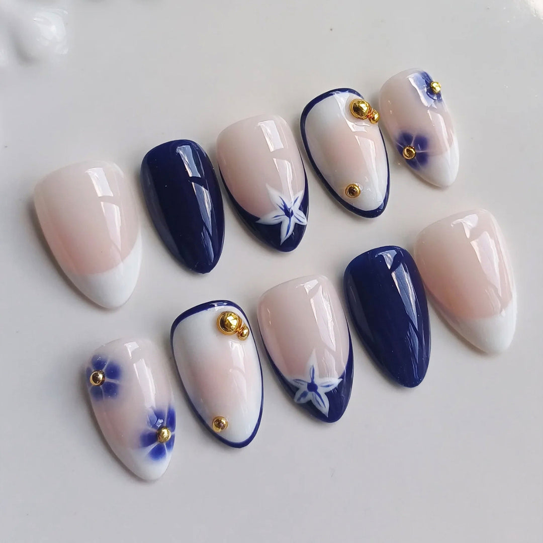Elegant Artificial Nail Collection with Glitter Motifs Stornfield