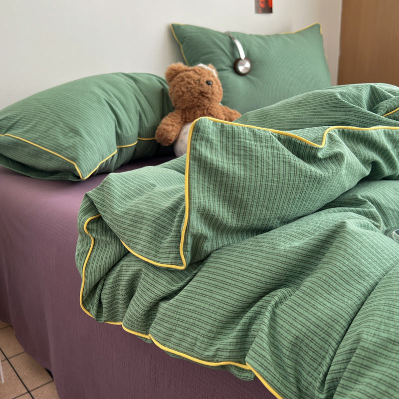 Striped Soft Duvet Cover Set