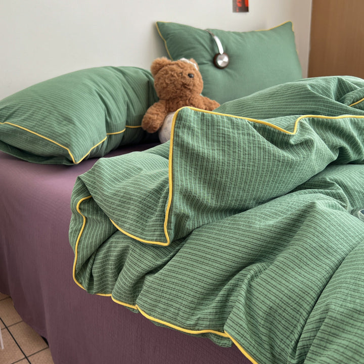 Striped Soft Duvet Cover Set