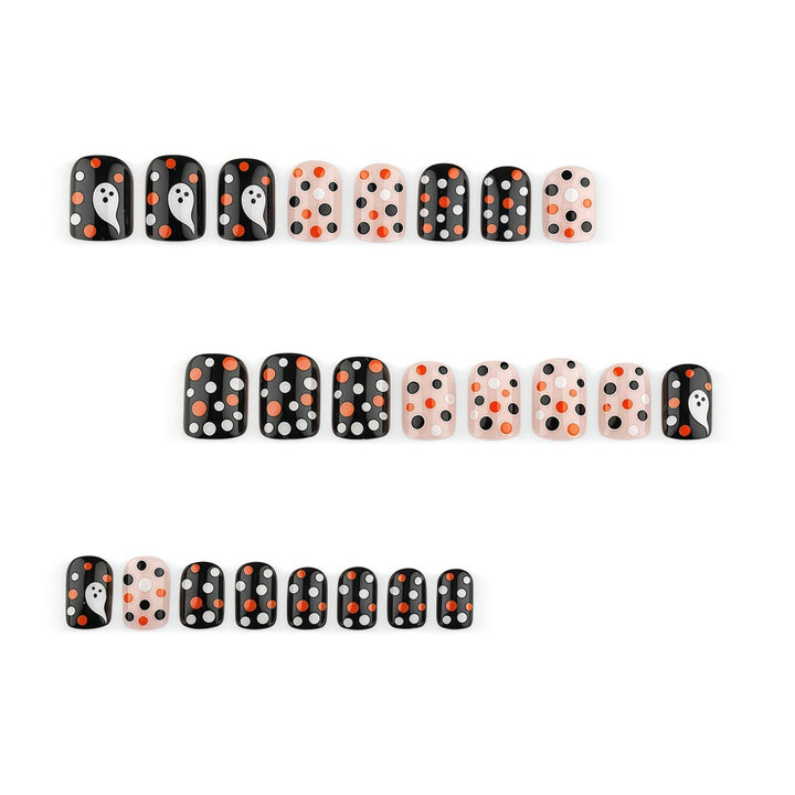 Artificial nails with festive ghost pattern Stornfield