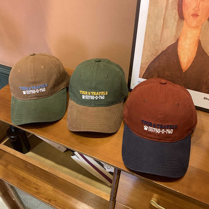 Men's Casual Travel-Themed Baseball Cap Stornfield