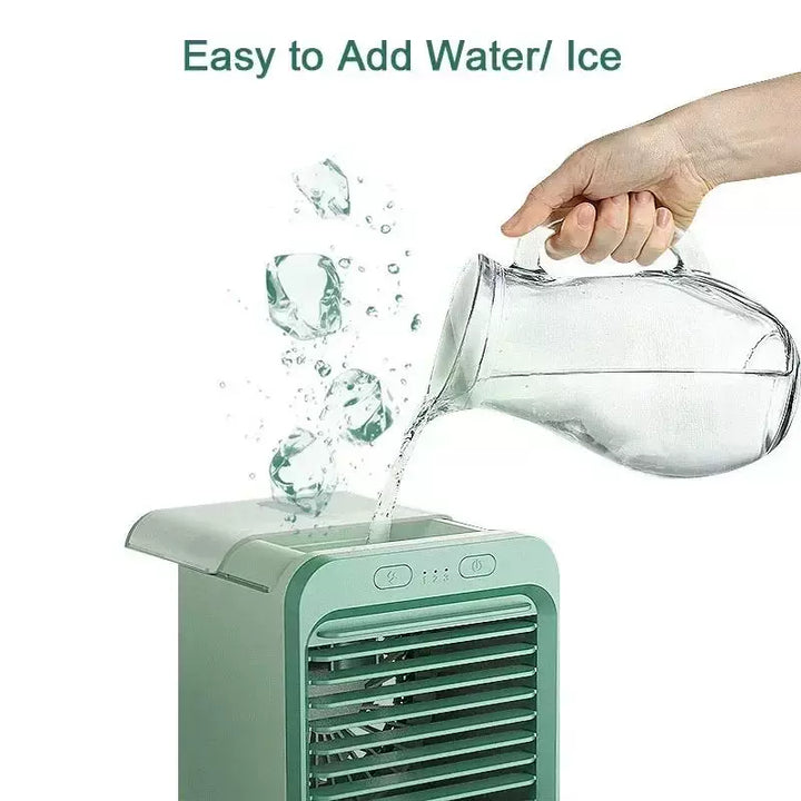 Unisex one size compact personal evaporative desk cooler with adjustable directional louvers USB-powered misting fan Stornfield