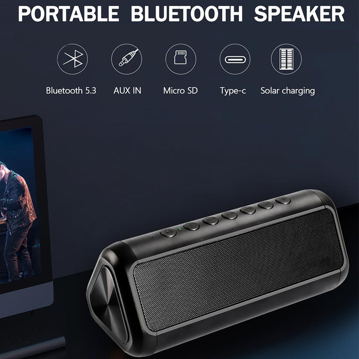 Portable Bluetooth speaker with solar charging function Stornfield