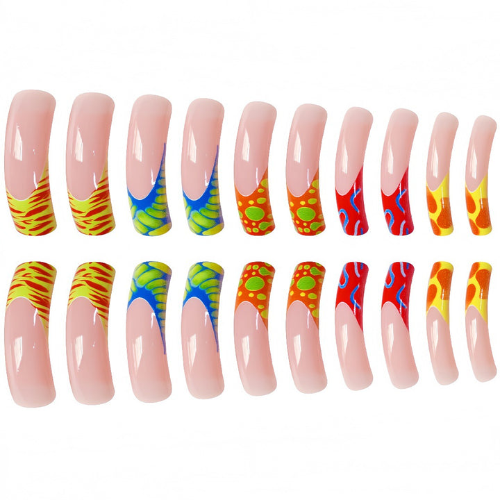 Artistic Abstract Design Press-On Nails Stornfield