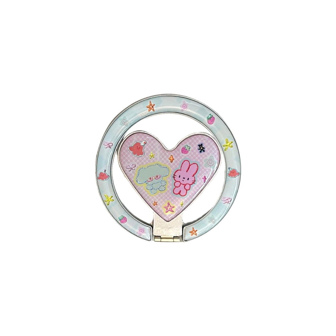 Heart-shaped Smartphone Finger Holder with Kawaii Design Stornfield