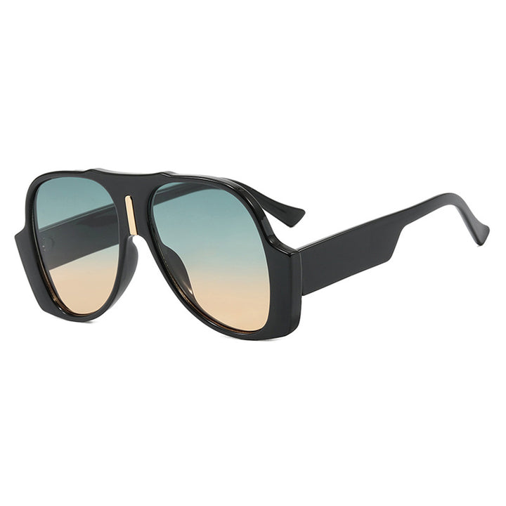 Women's square sunglasses with unique animal pattern frame and UV protection Stornfield