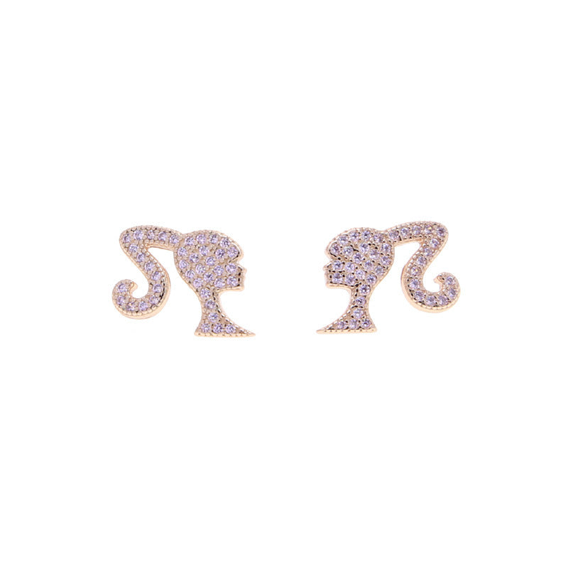 Heart-Shaped Glitter Earrings Stornfield