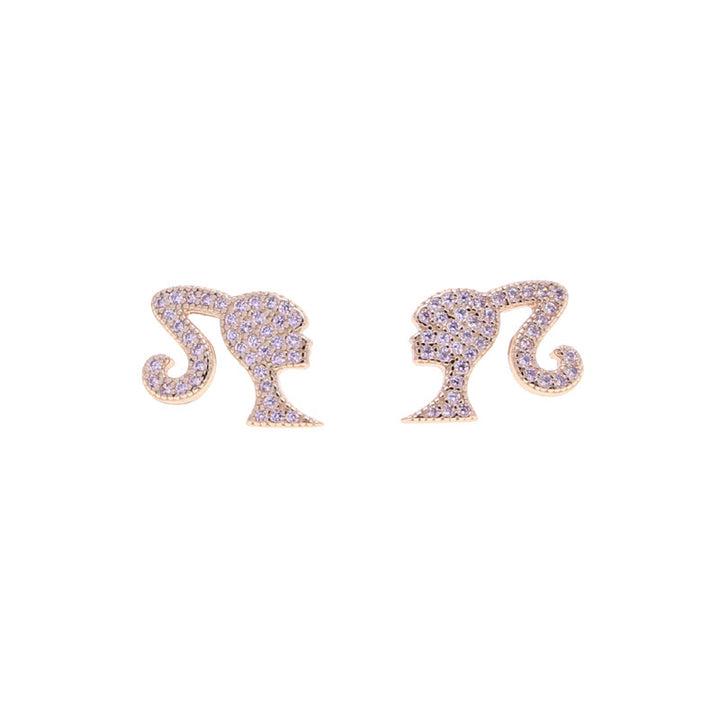 Heart-Shaped Glitter Earrings Stornfield