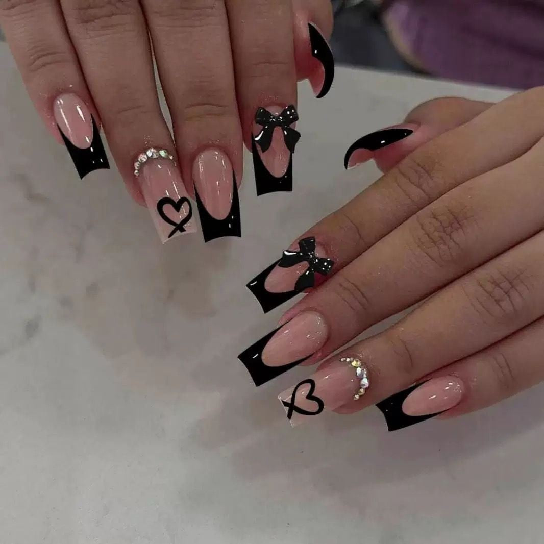 Decorative Floral and Bow Nail Extensions Stornfield