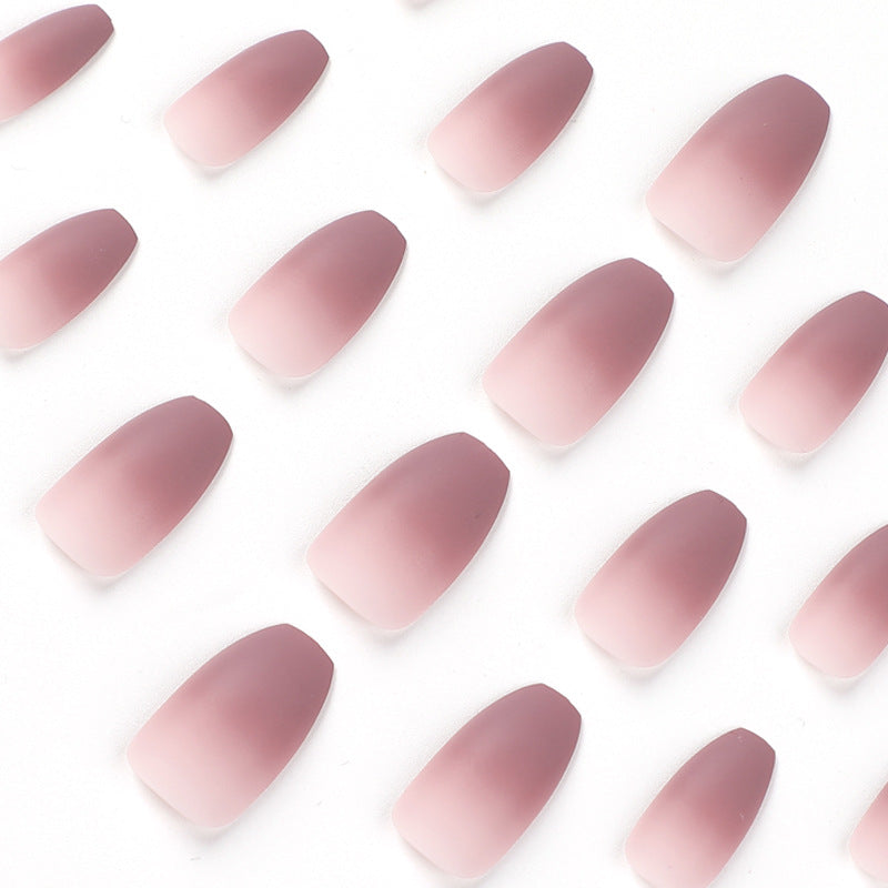 Artistic nail extensions with matte ombre effect Stornfield