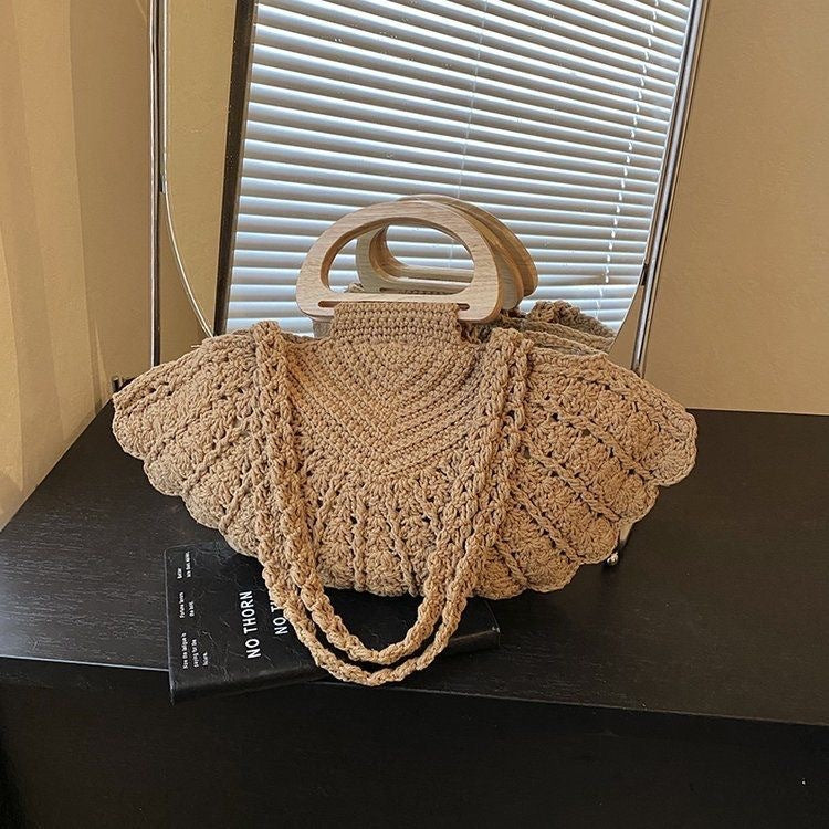 Handbag with wooden handles Stornfield