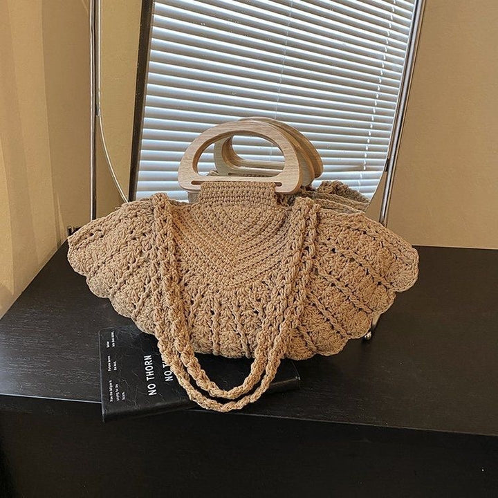 Handbag with wooden handles Stornfield