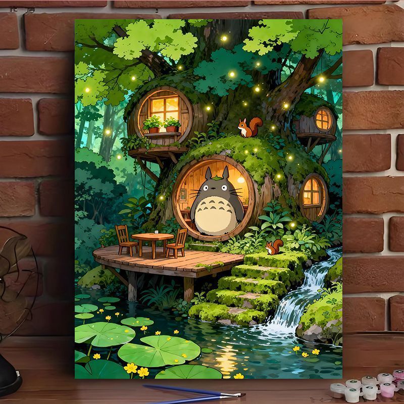 Enchanted Forest Scene Canvas Art Print Stornfield