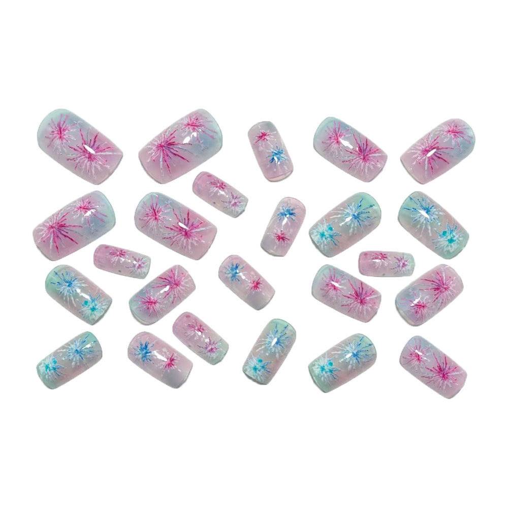 Artificial nails with sparkling star design Stornfield