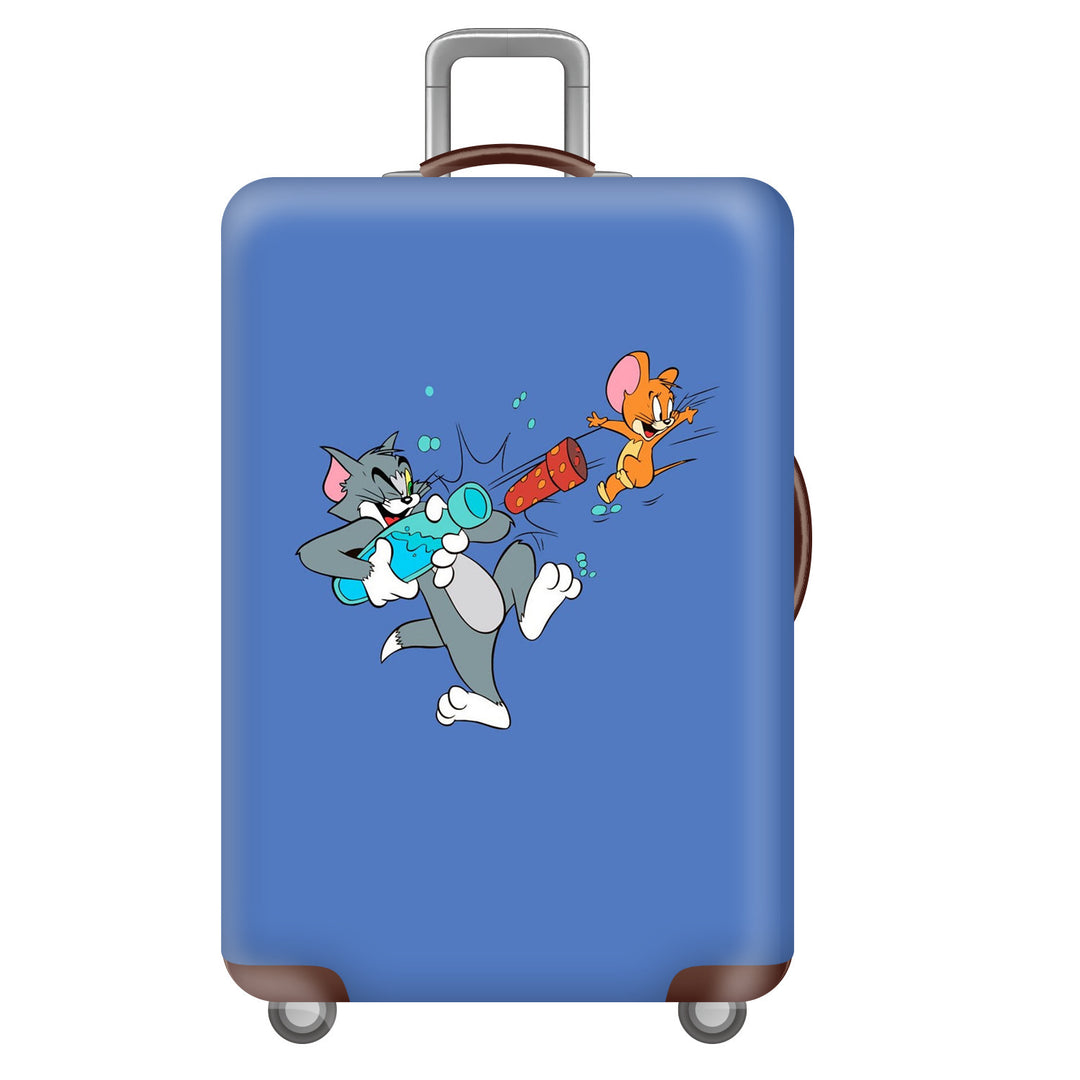 Unisex Hard Shell Suitcase with Creative Travel Motif Stornfield