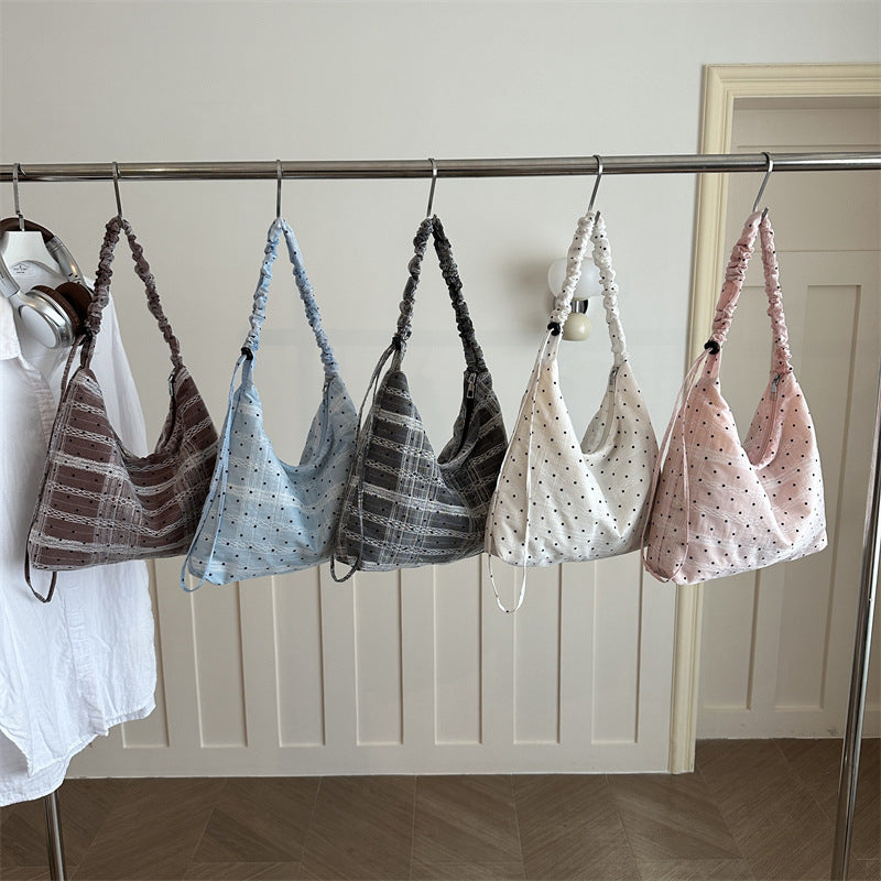 Stylish Fabric Slouchy Hobo Bag