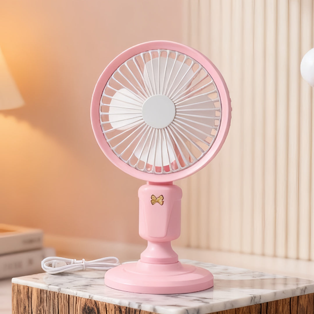 Ladies Portable Table Fan in Playful Design Stornfield