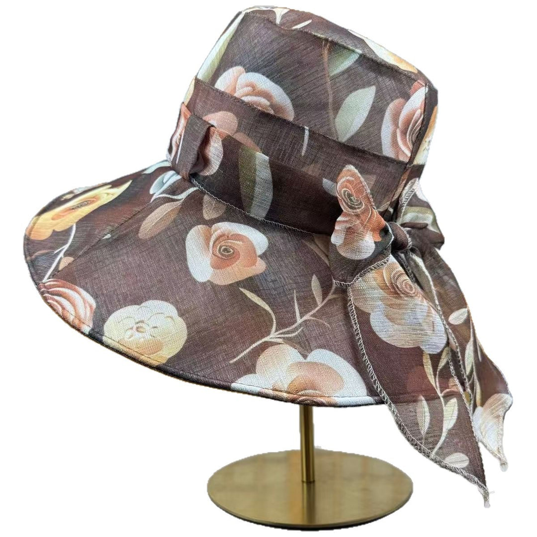 Wide Brim Floral Sun Hat Stornfield