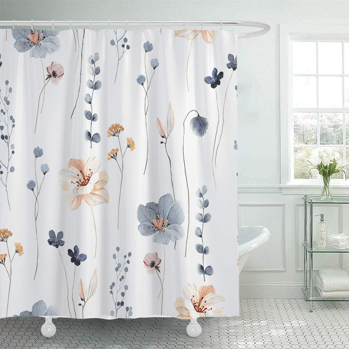 Floral Patterned Shower Curtain Stornfield