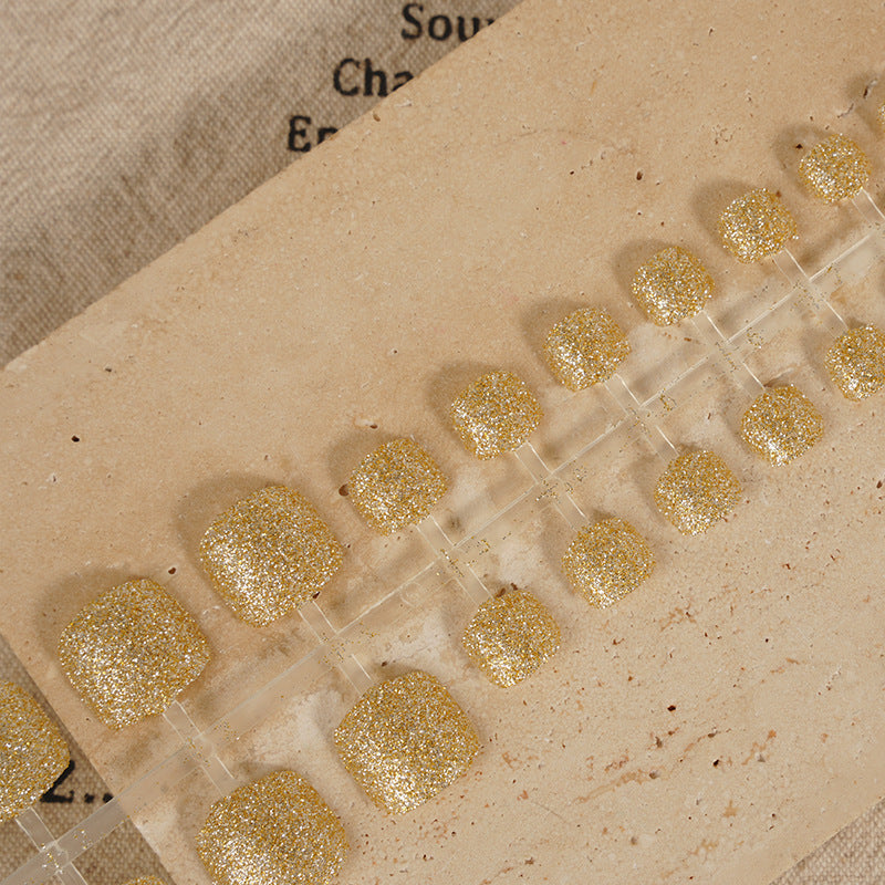 Glittering Press-On Toenail Set Stornfield