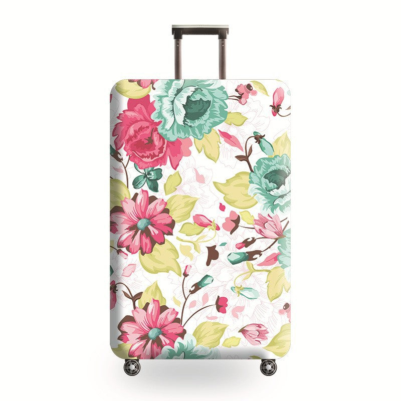 Unisex hard shell trolley with eye-catching marble print, telescopic handle and impact-resistant construction Stornfield