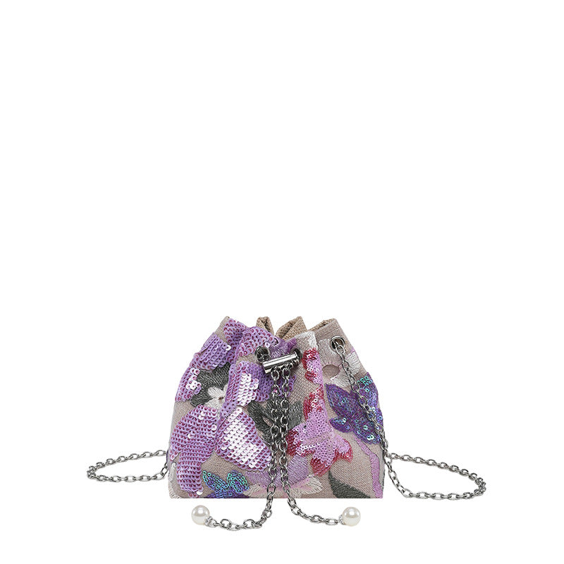 WoStylish Sequin Drawstring Clutch Purse Stornfield