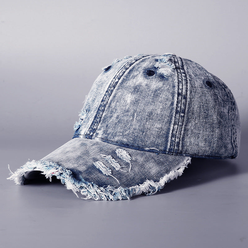 Men's Distressed Vintage Denim Baseball Cap Stornfield