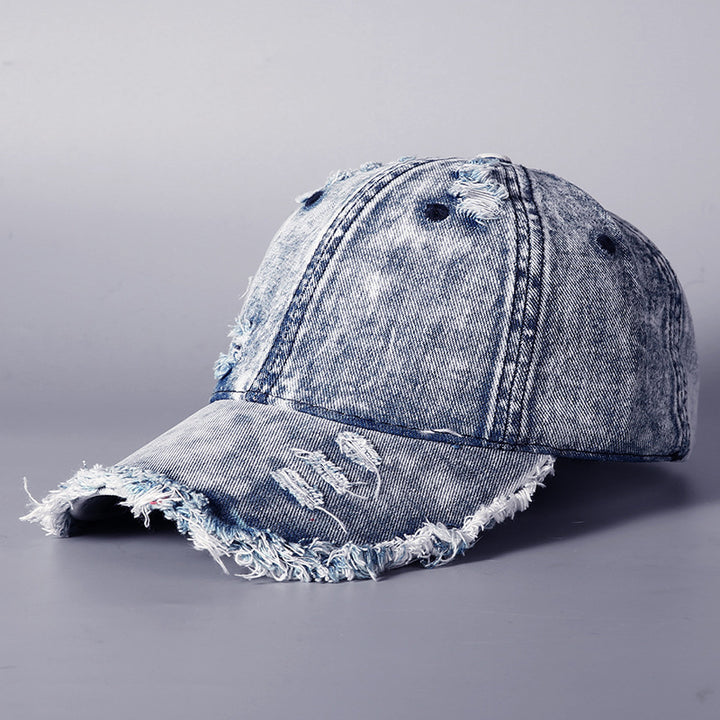 Men's Distressed Vintage Denim Baseball Cap Stornfield